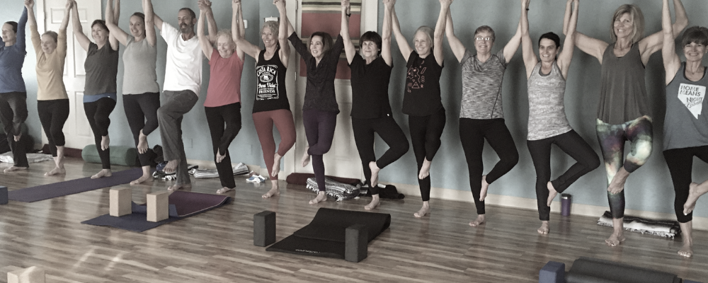 group tree pose Group tree pose